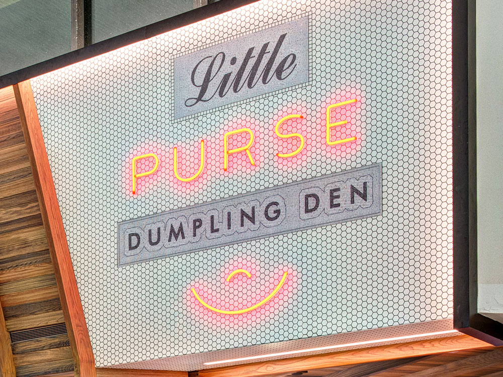 Little Purse Restaurant Faux Neon Signage