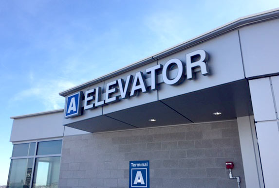 Logan Airport Elevator Signage