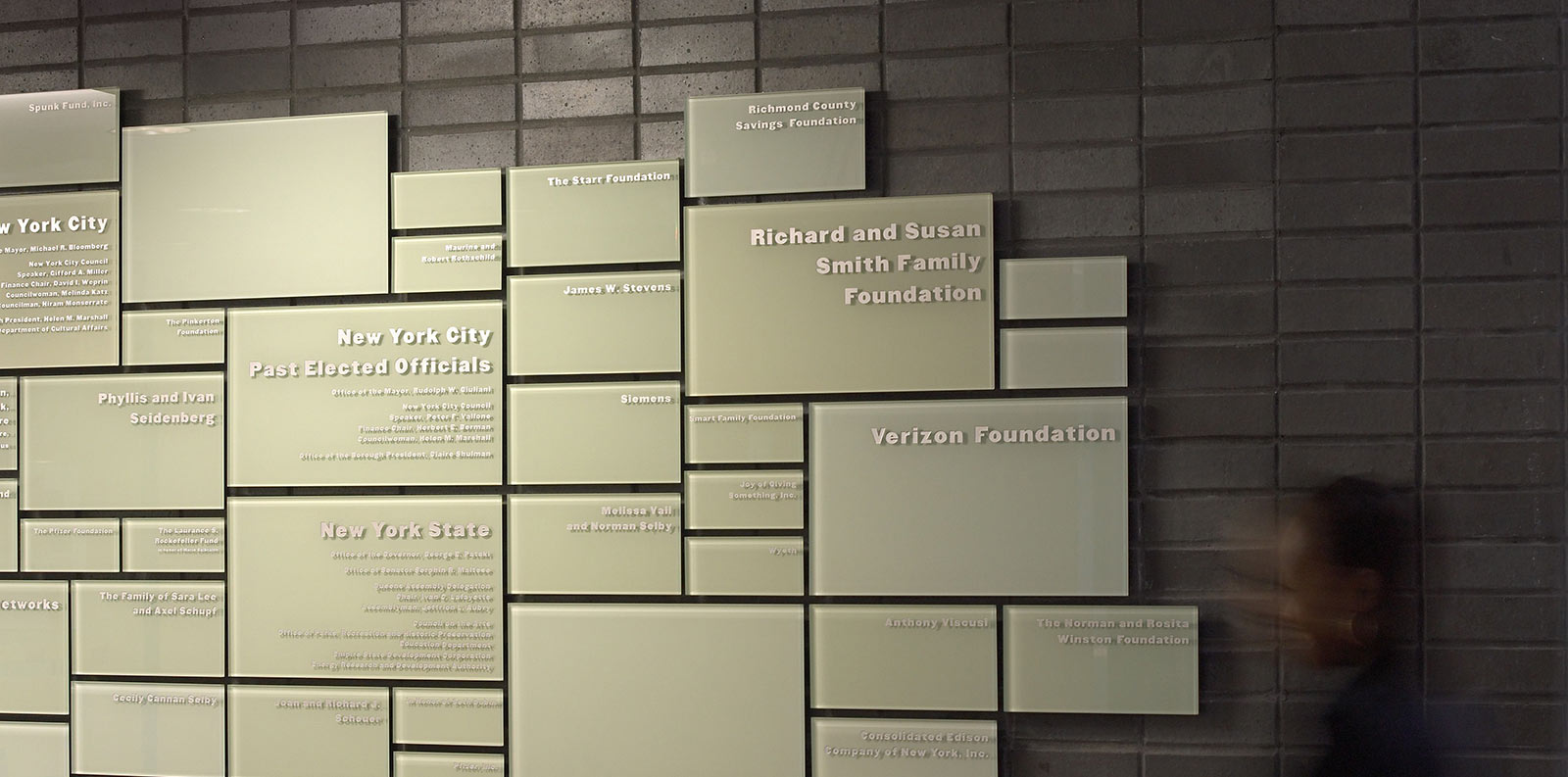 New York Hall of Science Donor Wall
