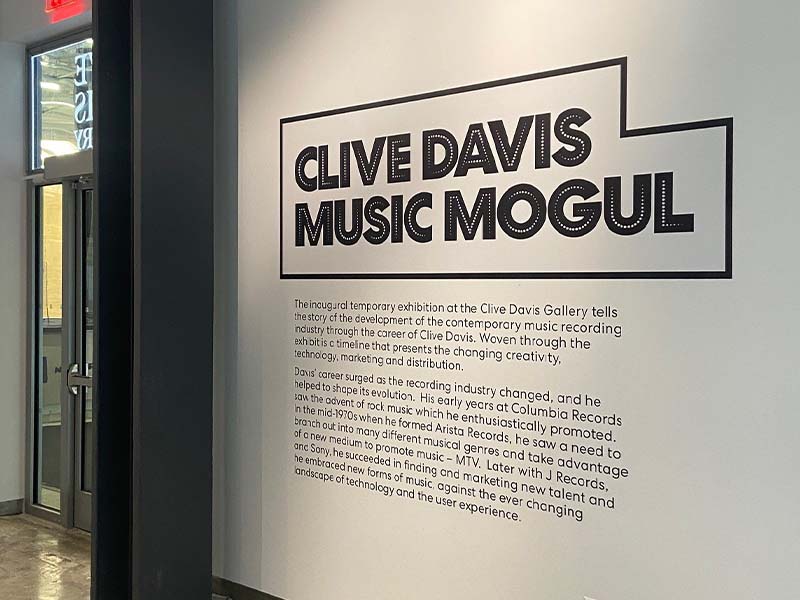 NYU Clive Davis Gallery Applied Wall Graphics