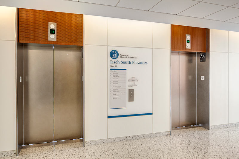 NYU Langone Medical Center Elevator Signage