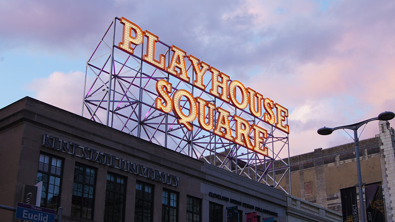 Playhouse Square Stick Signage