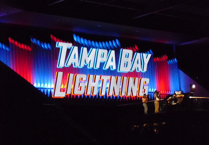 Tampa Bay Lightning Stadium Organ Signage