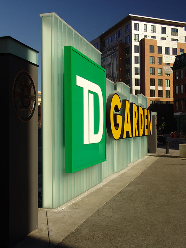 TD Garden Streetscape Signage