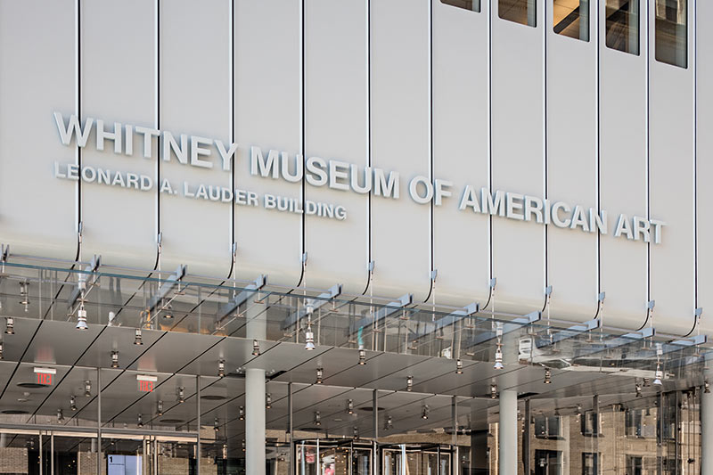 Whitney Museum Branding Signage